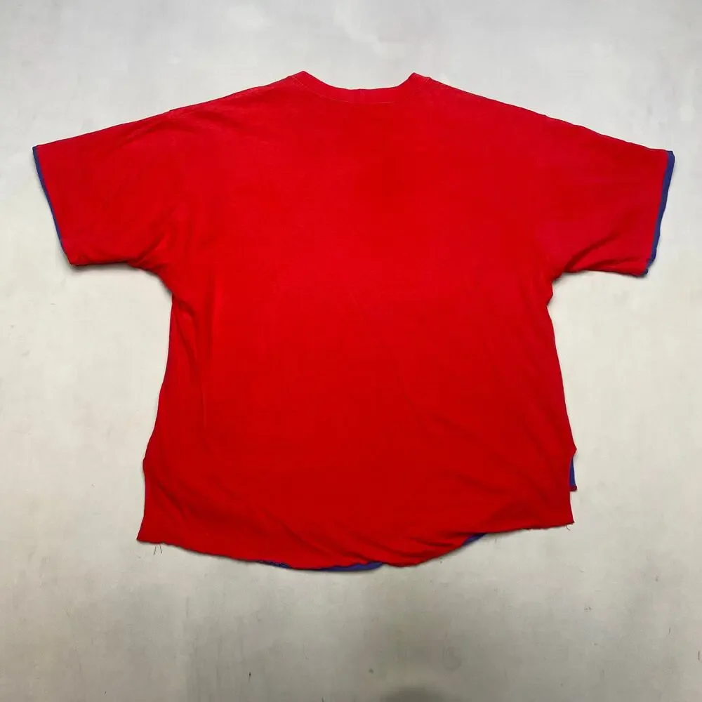 Vintage 90s Nike Force Reversible Tee Shirt Double Face Men's 22x26
